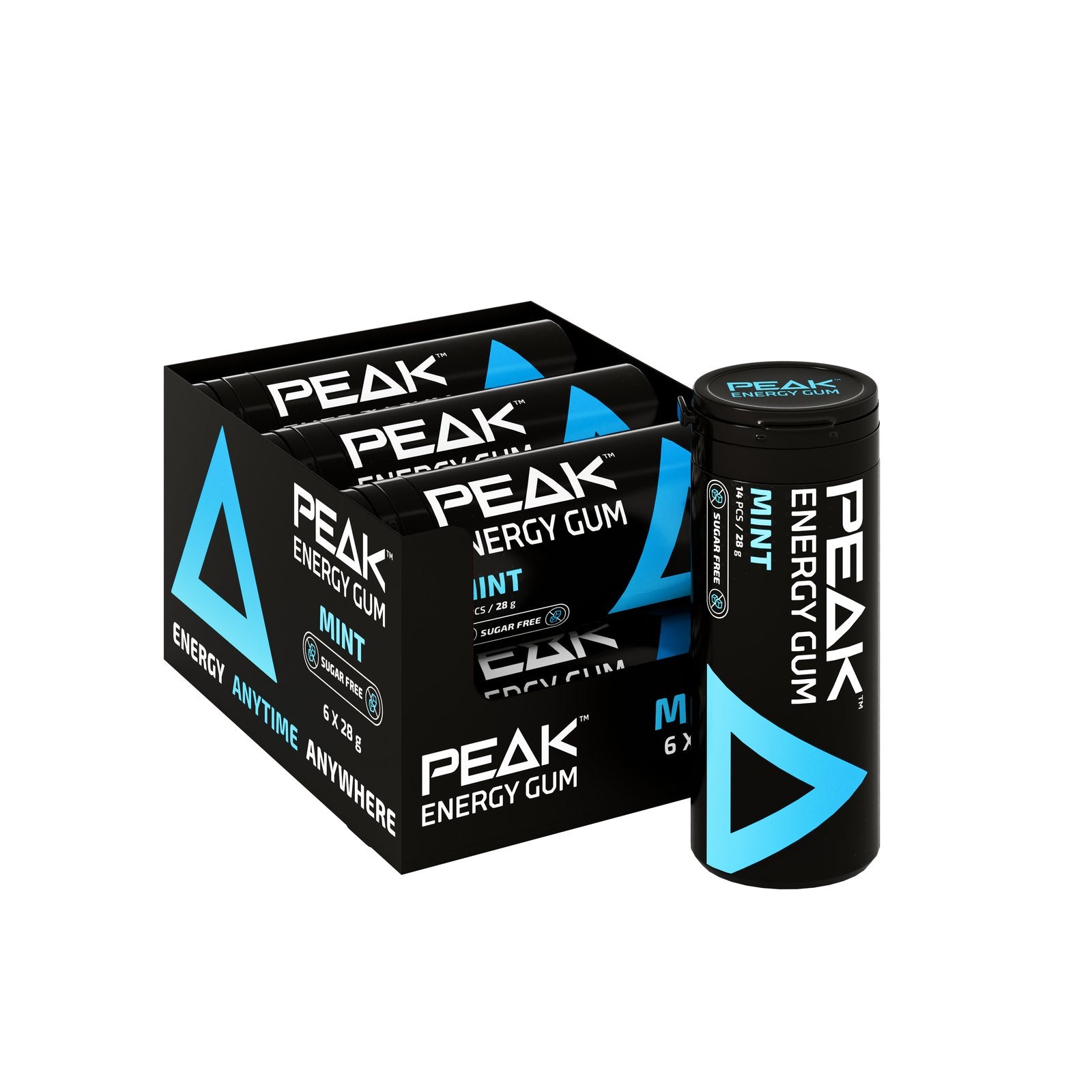 Peak Energy Gum Mint 6 pack