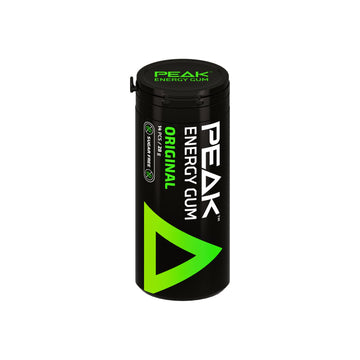 Peak Energy Gum Original tube, 14 pieces, 80mg caffeine per serve